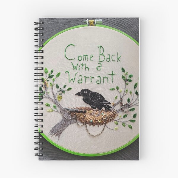 Aperçu de l'œuvre Corbeau avec un nid au trésor, "Revenez avec un mandat" créée et vendue par MsFledermaus.