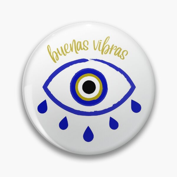 Item preview, Buenas vibras azul evil eye protection designed and sold by Ausome  Behavior.