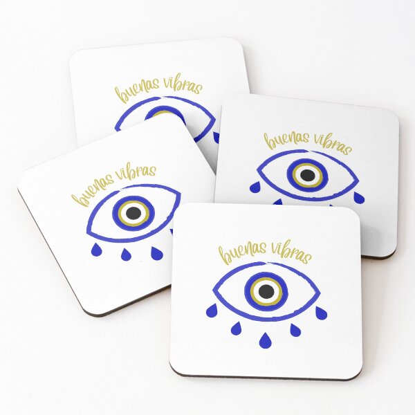 Item preview, Buenas vibras azul evil eye protection designed and sold by Ausome  Behavior.