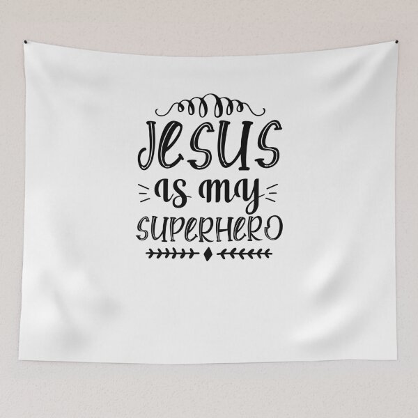 Item preview, jesus is my superhero-funny quotes for faithfuls of jesus designed and sold by Hartics.