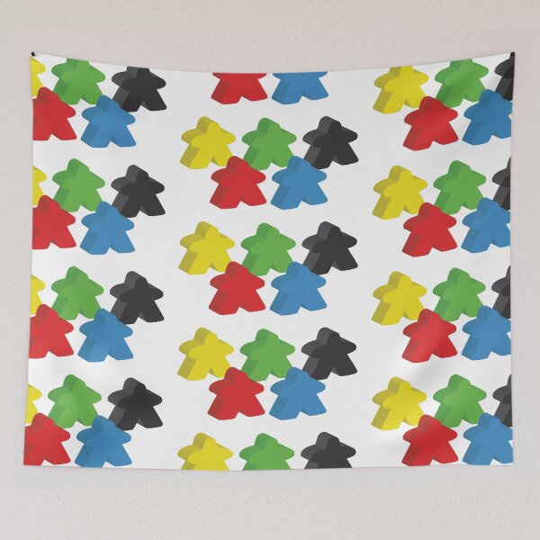 Item preview, Set of 5 meeples (Board game tokens) designed and sold by jazzydevil.