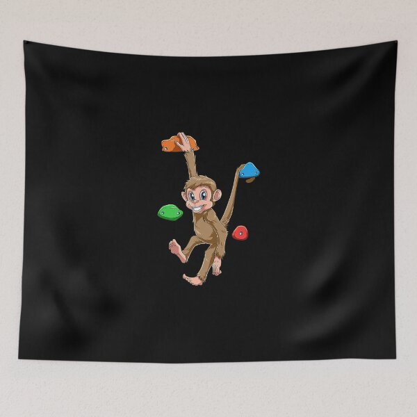 Item preview, Cute Monkey Boulder y escalada en roca designed and sold by GabiStock.
