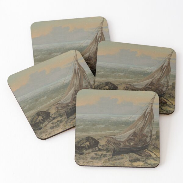 Item preview, The Fishing Boat (1886) - Gustave Courbet designed and sold by BreadArt.