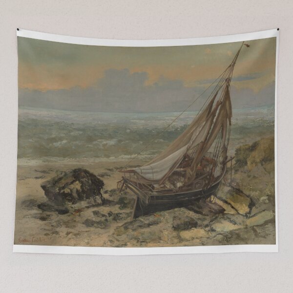 Item preview, The Fishing Boat (1886) - Gustave Courbet designed and sold by BreadArt.