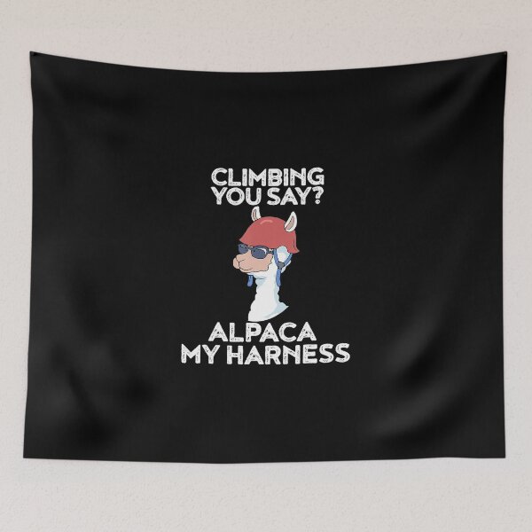 Item preview, Funny Climbing Cute Alpaca Rock Climber designed and sold by GabiStock.