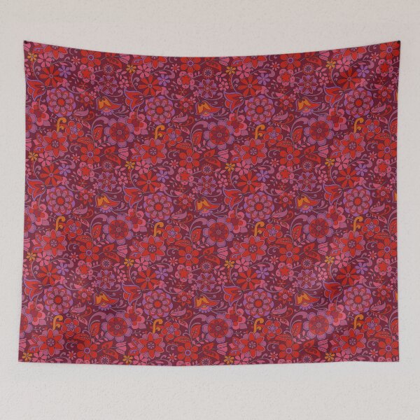 Item preview, 70s pattern red designed and sold by vanderValk-art.