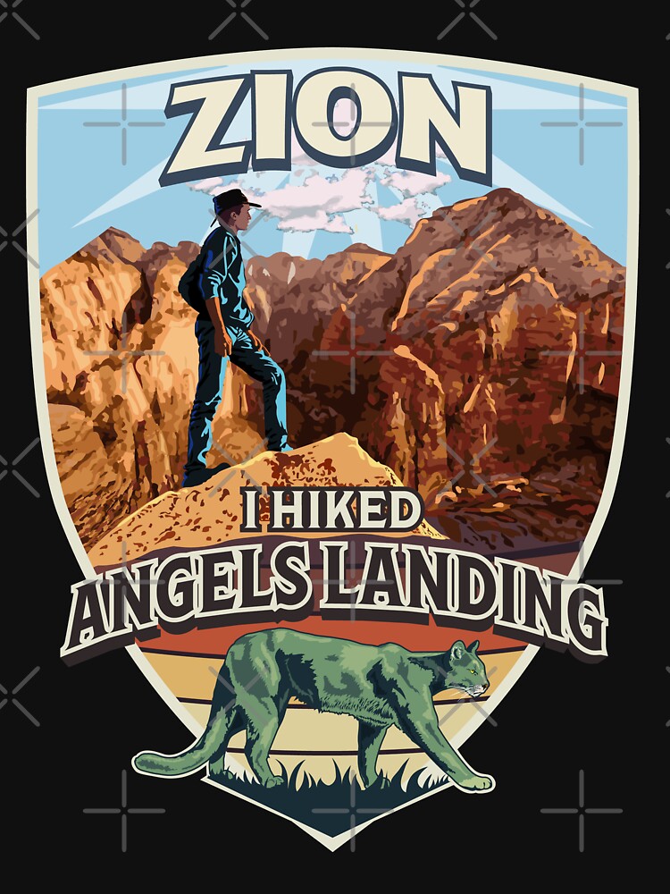 i hiked angels landing t shirt