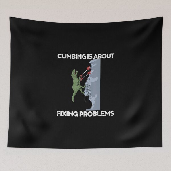 Item preview, Funny Climbing TRex Rock Climber Dinosaur designed and sold by GabiStock.