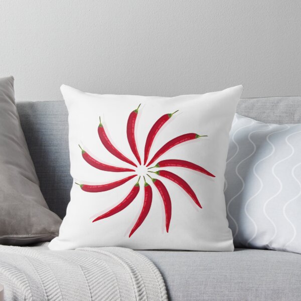 Item preview, Chili peppers laid out in a circle on a white background designed and sold by Traida.