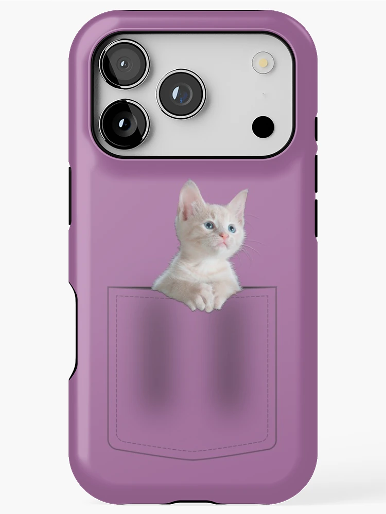 Thumbnail 1 of 4, iPhone Case, Cat In Pocket designed and sold by LRGraphics.