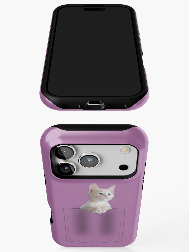 Thumbnail 3 of 4, iPhone Case, Cat In Pocket designed and sold by LRGraphics.