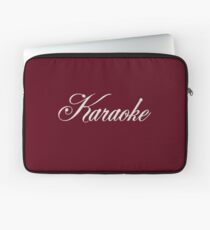 Classic Karaoke White Laptop Sleeve