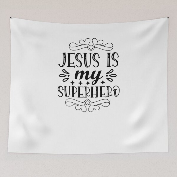 Item preview, jesus is my superhero-funny quotes for faithfuls of jesus designed and sold by Hartics.