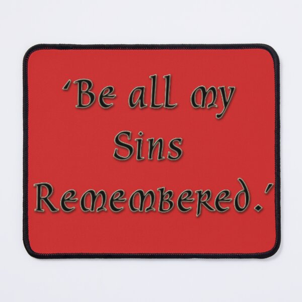 Item preview, All my sins remembered designed and sold by EachPage Designs.