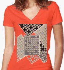 White Rose Women's Fitted V-Neck T-Shirt