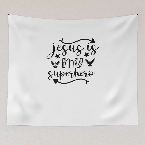 Item preview, jesus is my superhero-funny quotes for faithfuls of jesus designed and sold by Hartics.