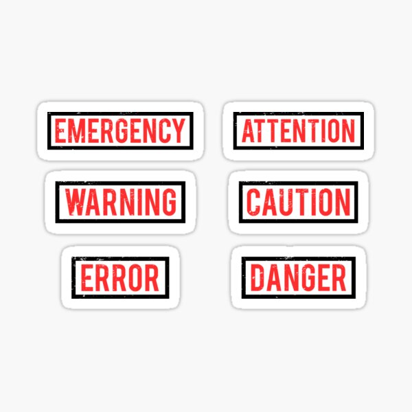 Item preview, Warning, danger and alert signs designed and sold by Graphicore.