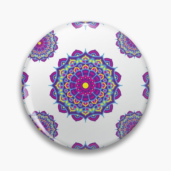 Item preview, Bright and beautiful boho mandala pattern designed and sold by Trianglegreen.