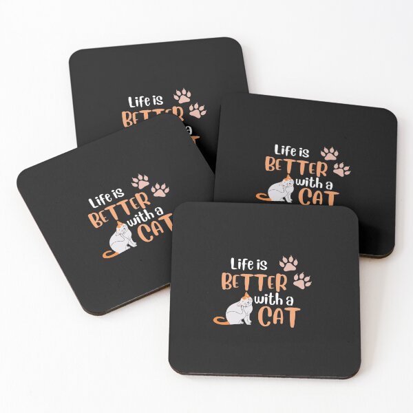 Item preview, LIFE IS BETTER WITH A CAT designed and sold by FbCreative.