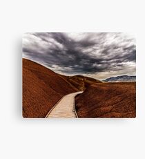 Walking the Red Hill Canvas Print