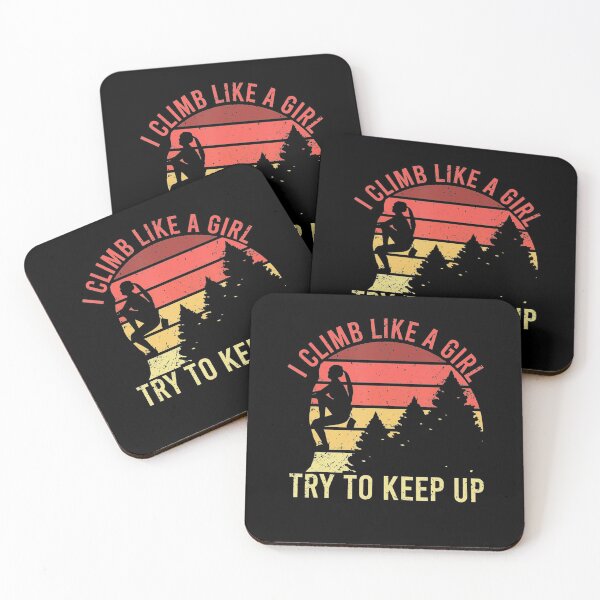 Item preview, I Climb Like A Girl Rock Climbing Gear Vintage designed and sold by GabiStock.