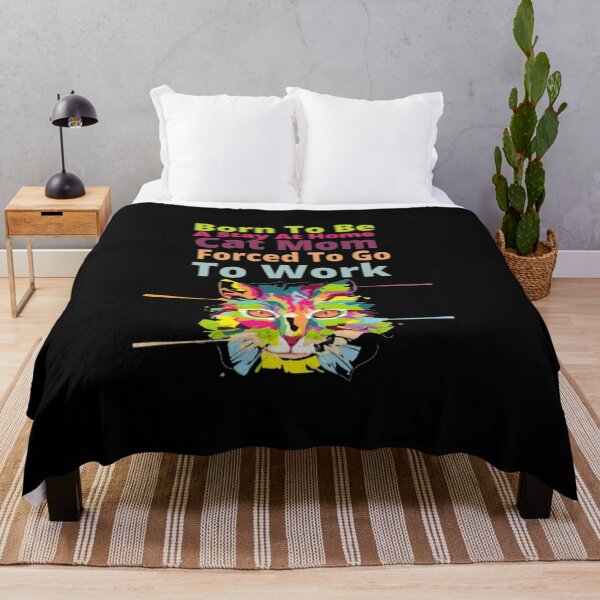 Item preview, Born To Be A Stay At Home Cat Mom Forced To Go To Work designed and sold by M Mariatique.