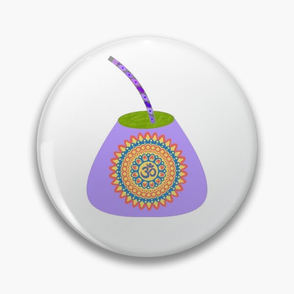 Item preview, Goa mandala - purple mate bombilla designed and sold by NoelNimmad.