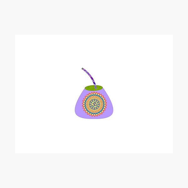 Aperçu de l'œuvre Goa mandala - bombilla maté violet créée et vendue par NoelNimmad.