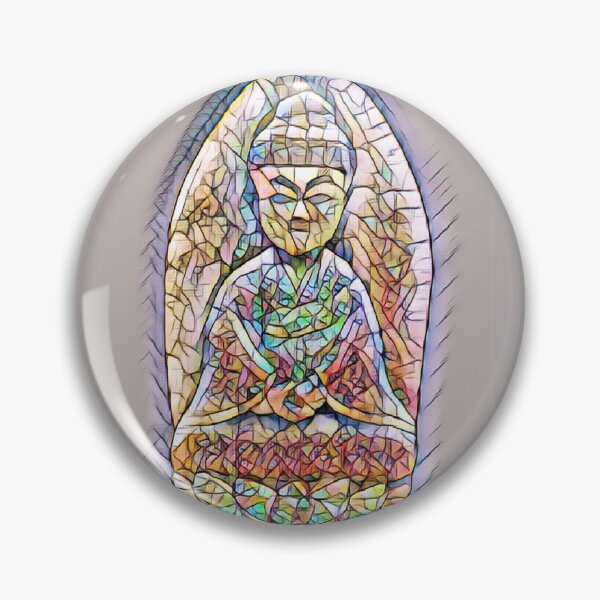 Item preview, Mosaic Kobo Daishi (Kukai), the founder of Shingon Buddhism designed and sold by CheekyGrace.