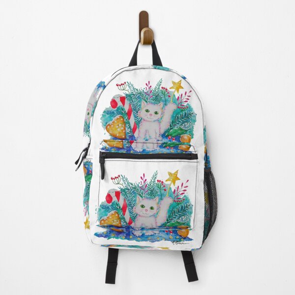 Item preview, Christmas kitten in watercolor designed and sold by Maryse-Montron.