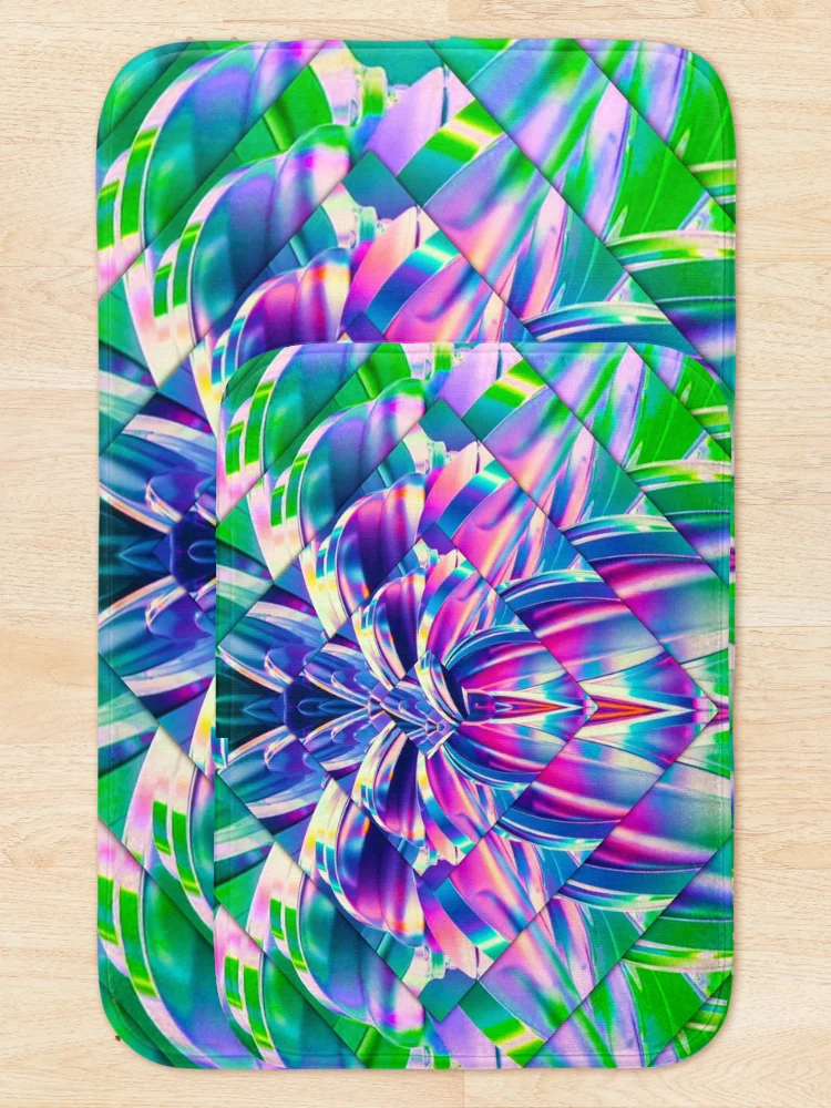 Thumbnail 5 of 6, Bath Mat, In Prism designed and sold by ArtsyPrincess.