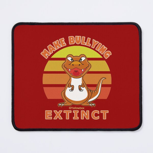 Item preview, Make Bullying Extinct For Unity Day, Orange Dinosaur Illustration - Yellowbox ink painting designed and sold by twyellowbox.