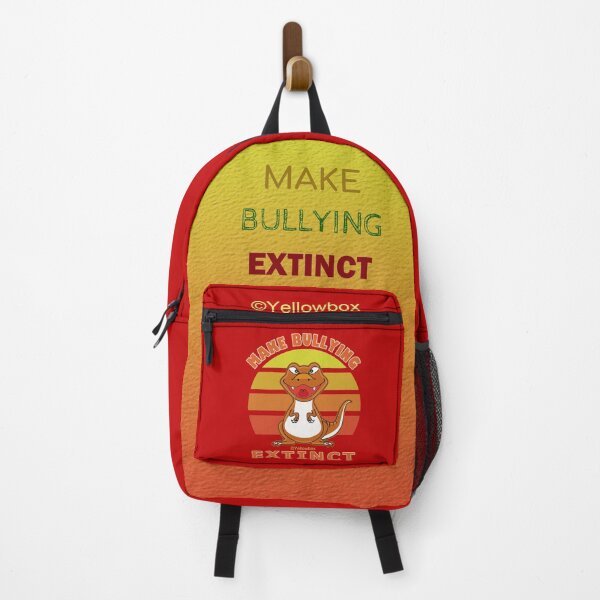 Item preview, Make Bullying Extinct For Unity Day, Orange Dinosaur Illustration - Yellowbox ink painting designed and sold by twyellowbox.