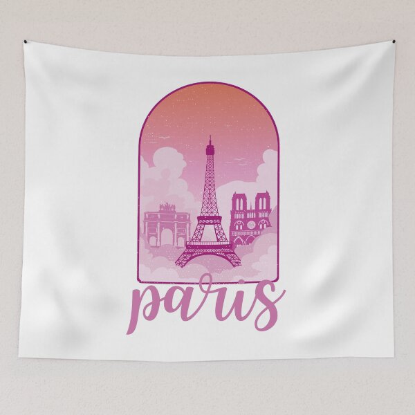 Item preview, Pink Parisian Window Paris Skyline France designed and sold by Hoiho Adventure Shirts.