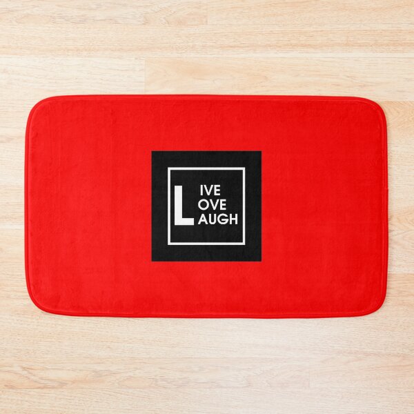 Item preview, LIVE LOVE LAUGH BLACK designed and sold by saraevscreen.