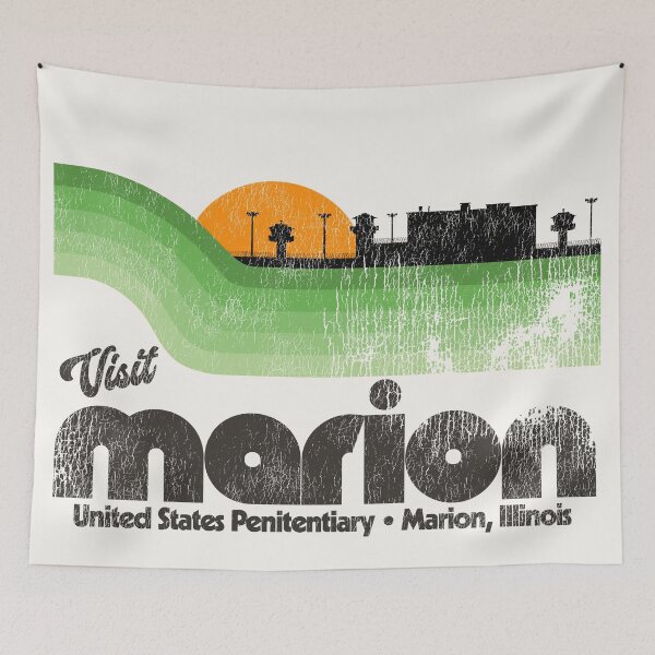 Item preview, Visit Marion Prison Retro Tourist Souvenir designed and sold by acquiesce13.