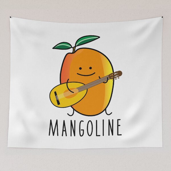Item preview, Funny mango with mandolin designed and sold by spontania.