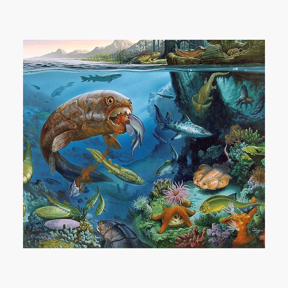 Paleozoic Marine Life, Extinct, Fossils, Fish Eating iPhone Case for Sale  by ScienceSource