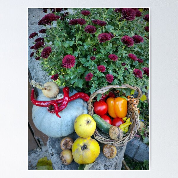 Item preview, Autumn harvest with flower designed and sold by Gourmetkater.