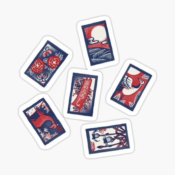 Playing Card Game / Hanafuda(花札) Sticker