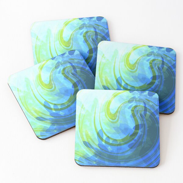 Item preview, blue leaves designed and sold by Icelya.