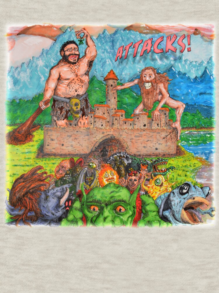Thumbnail 7 of 7, Classic T-Shirt, Attacks! Square designed and sold by The-Nasty-Hooks.