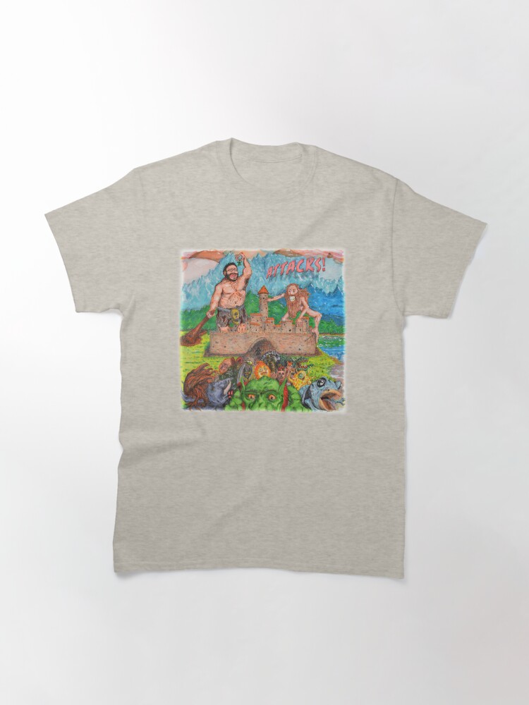 Thumbnail 3 of 7, Classic T-Shirt, Attacks! Square designed and sold by The-Nasty-Hooks.