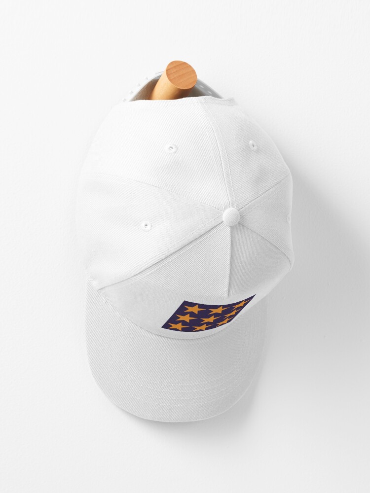 Dark navy trucker hat with orange star