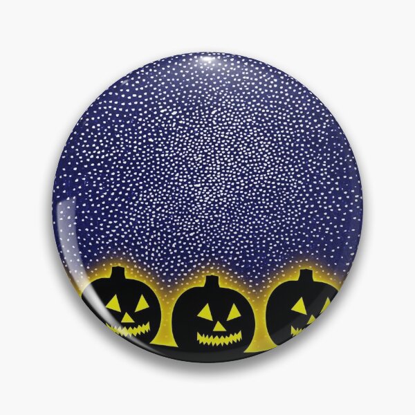 Item preview, Happy pumpkins under the night sky designed and sold by NoahDea.