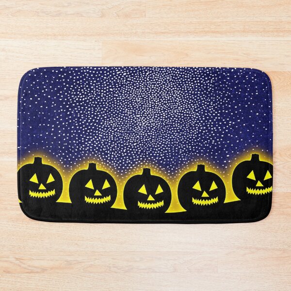 Item preview, Happy pumpkins under the night sky designed and sold by NoahDea.