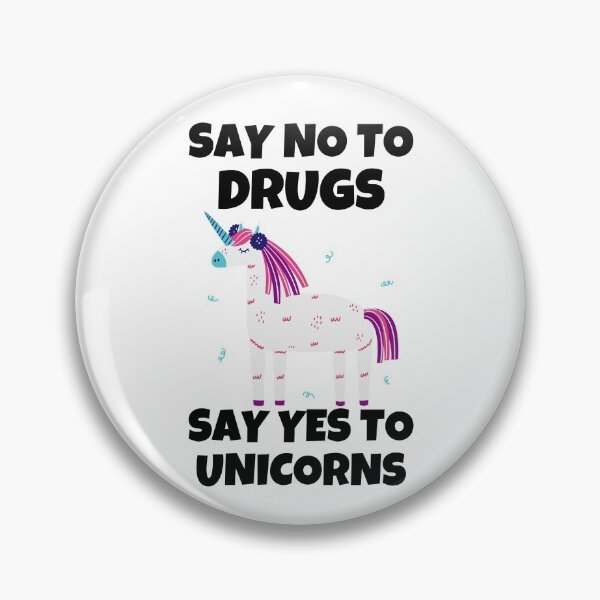 Item preview, Say No To Drugs Say Yes To Unicorns Red Ribbon Week Awareness designed and sold by Gold Chicken.