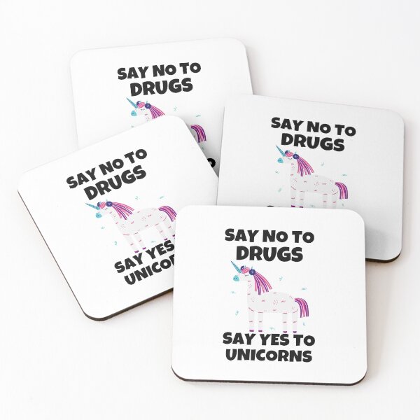 Item preview, Say No To Drugs Say Yes To Unicorns Red Ribbon Week Awareness designed and sold by Gold Chicken.