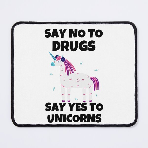 Item preview, Say No To Drugs Say Yes To Unicorns Red Ribbon Week Awareness designed and sold by Gold Chicken.