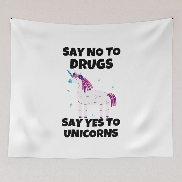 Item preview, Say No To Drugs Say Yes To Unicorns Red Ribbon Week Awareness designed and sold by Gold Chicken.